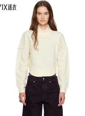 Eckhaus Latta 女款米色 Pallas 高领毛衣 迷衣时尚