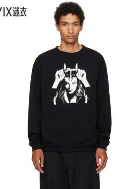 Y’s For Men 男款黑色印花套头衫 迷衣时尚