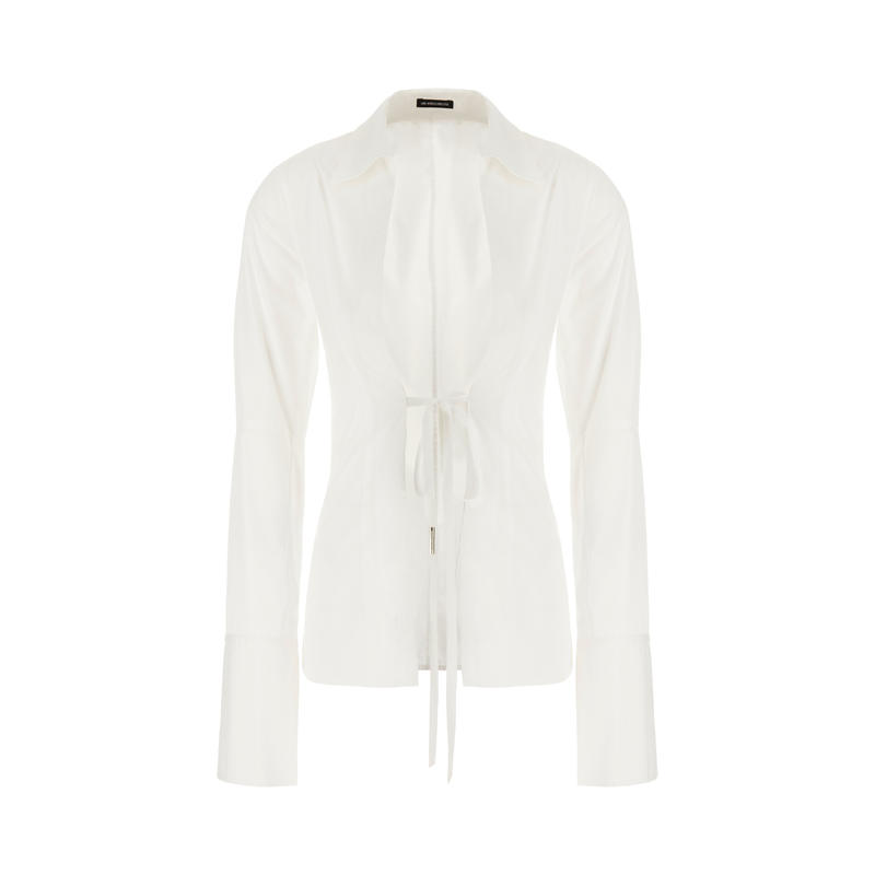 Ann Demeulemeester 女士 FW23 上衣 Linsey 白色棉质衫