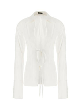 Ann Demeulemeester 女士 FW23 上衣 Linsey 白色棉质衫