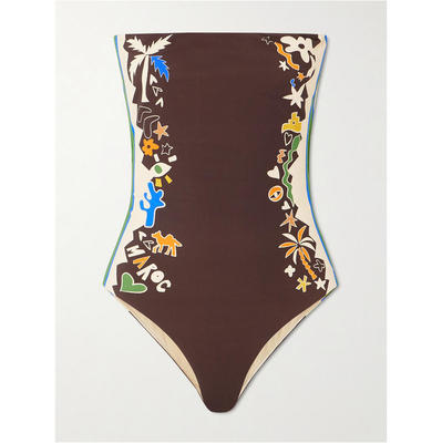 Alémais 女士 SS26 连体泳衣 Maroc 印花泳衣
