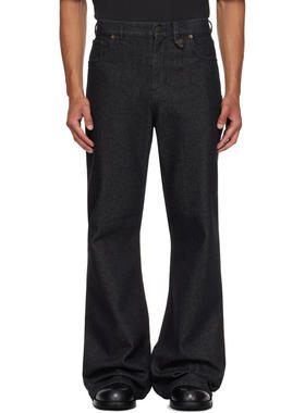 EGONLAB 男士 牛仔长裤 黑色 Samy Wide Leg 牛仔裤