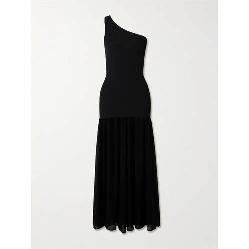 Hunza G 女士 FW26 罩衫 Nancy Crinkle™ 混合式单肩经典雪纺