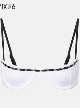 Same 女款马德拉刺绣比基尼上装 迷衣时尚