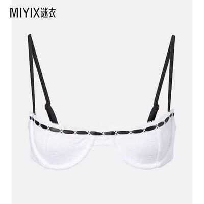 Same 女款马德拉刺绣比基尼上装 迷衣时尚