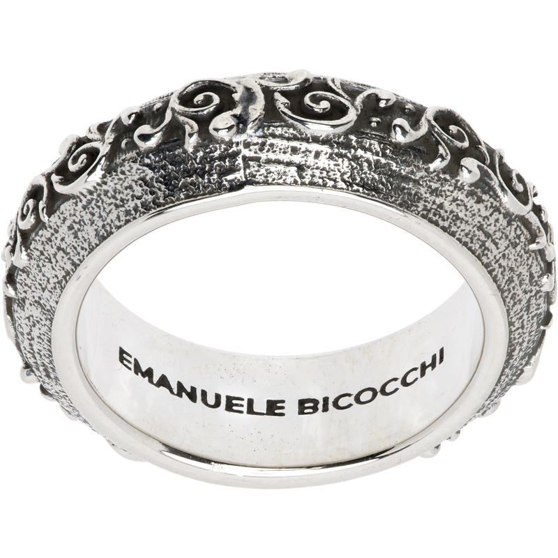 Emanuele Bicocchi 男士 戒指 Floral Motif 戒指