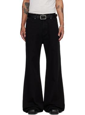 LỰU ĐẠN 男士 牛仔长裤 黑色 Phat 牛仔裤