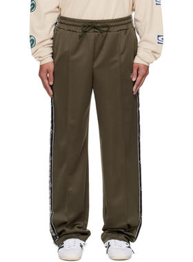 Silas 男士 运动长裤 绿色徽标运动裤