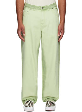 Dime MTL 男士 牛仔长裤 绿色 Classic Baggy 牛仔裤