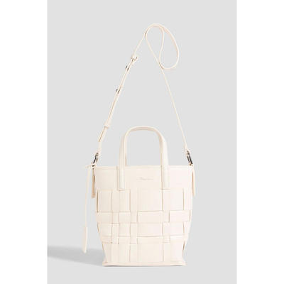 3.1 Phillip Lim 女士 单肩包 Odita 迷你编织皮革水桶包