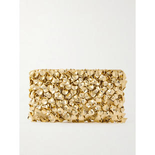 Reese SIMKHAI 手拿包 SS26 珠饰金属感绸缎手包 女士