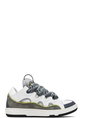 Lanvin 浪凡 男士 运动鞋 灰白色  灰色 Curb Leather