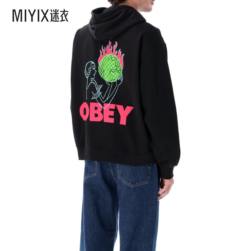【秋冬新品】Obey World 连帽衫(Flames Premium)男款 迷衣时尚