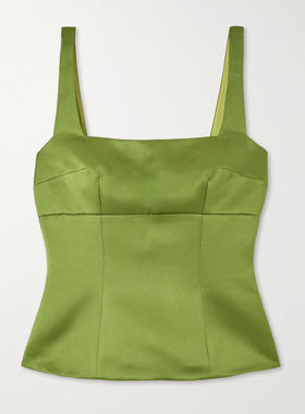 Emilia Wickstead 女士 上衣 Trixie 拼接丝硬缎上衣