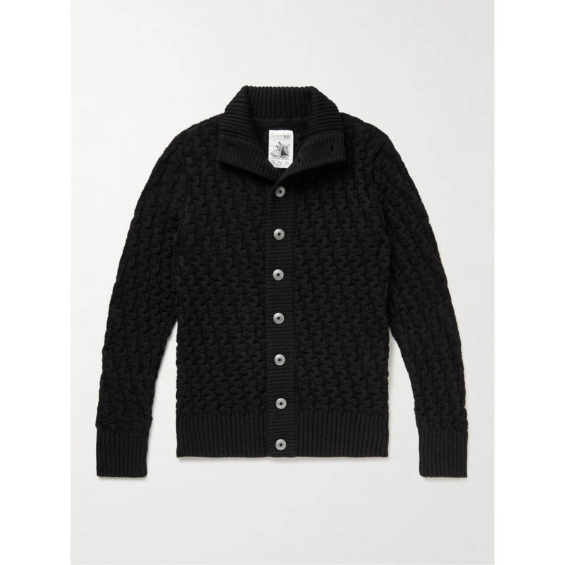 S.N.S. HERNING 男士 开衫 Stark 织纹初剪羊毛针织开衫