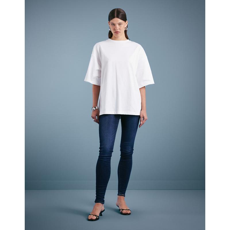 Levi's 女士 牛仔长裤 710 深蓝超紧身牛仔裤