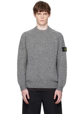 Stone Island 石头岛 男士 毛衣 灰色 5100050 Crew Neck