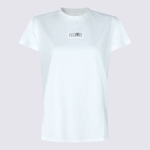 MM6 Maison Margiela 马吉拉MM6 女士 FW26 T恤 白色棉质