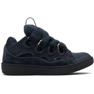 Lanvin 浪凡 男士 运动鞋 海军蓝 Leather Curb