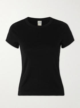 FLORE FLORE 女士 SS26 T恤 Car 罗纹有机棉针织童趣T恤