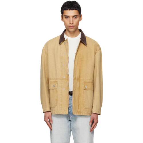 TONYWACK 男士 夹克 驼色 Garment Washed Barn