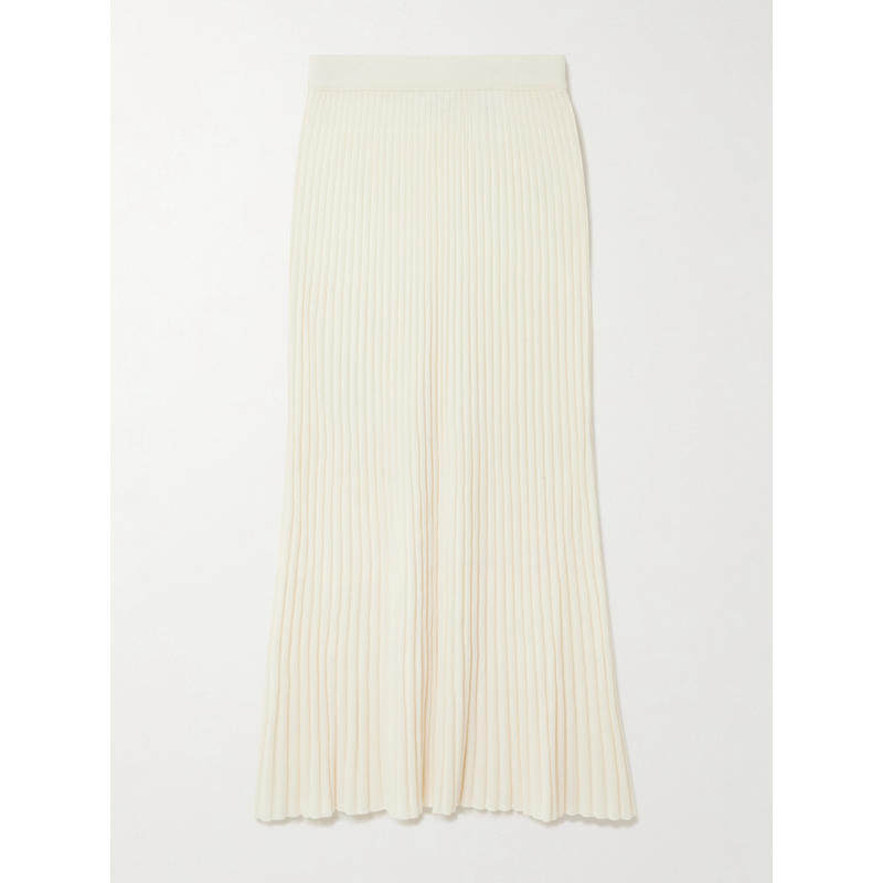 Arch4 女士 秋冬新品 中长裙 Nillie 罗纹有机羊绒中长半身裙