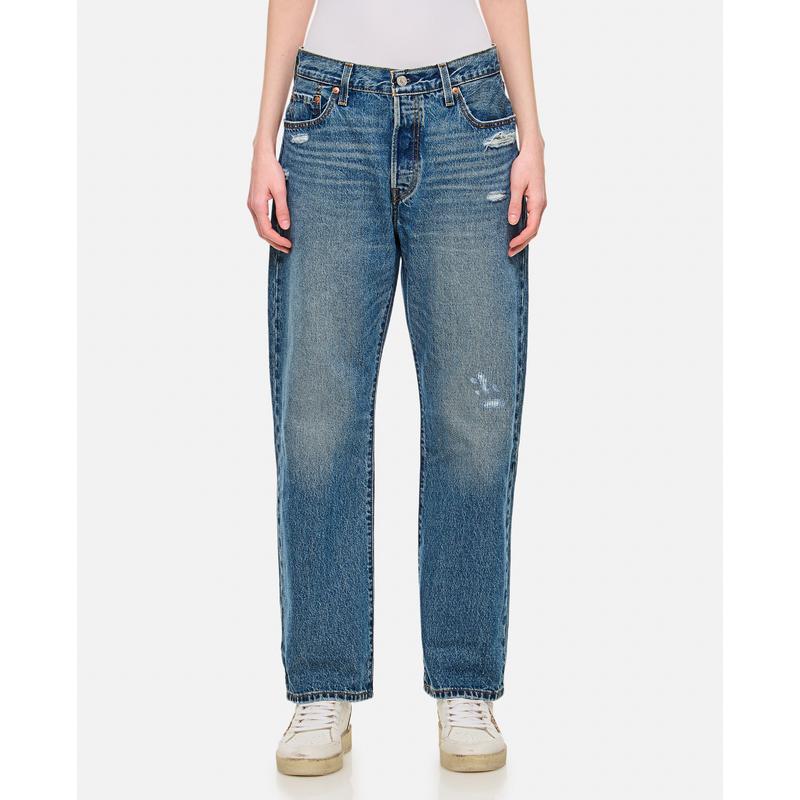 Levi's 女士 秋冬新品 牛仔长裤 蓝色 501 '90s 牛仔裤
