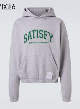 Satisfy 男款徽标棉质针织连帽衫 迷衣时尚