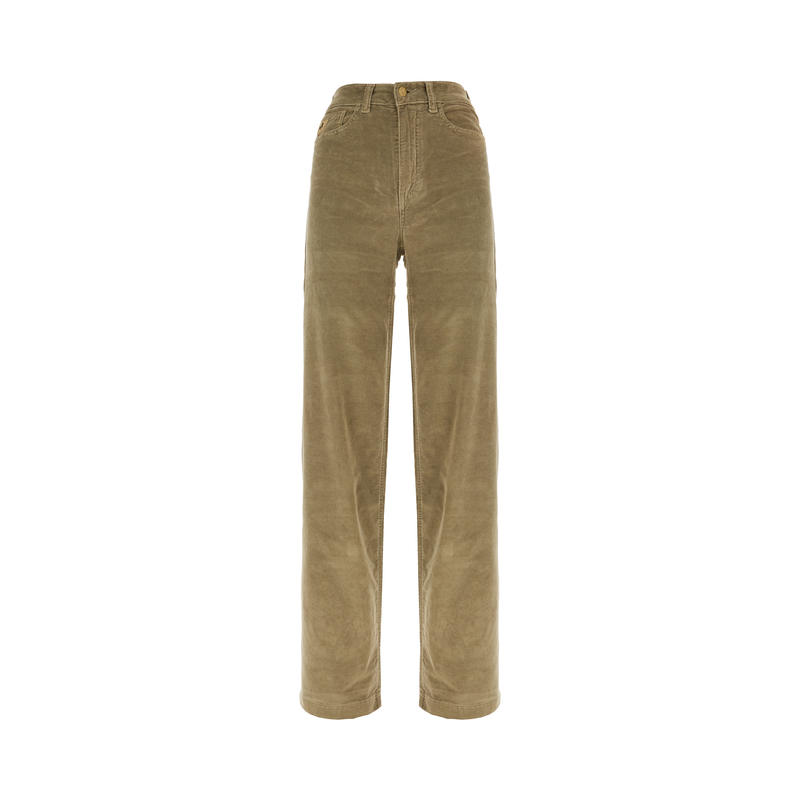 Lois Jeans 女士 FW25 长裤 卡其色绿色灯芯绒长裤