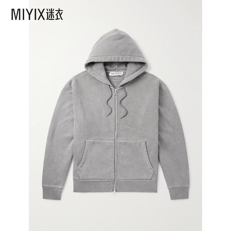【秋季新品】Our Legacy 男款Rascal 棉针织拉链连帽衫 迷衣时尚