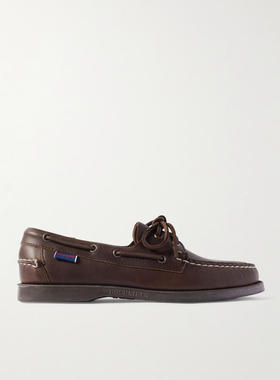 Sebago 男士 休闲皮鞋 Portland 皮质船鞋