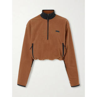 SKIMS 女士 SS26 卫衣 Outdoor - Chai 抓绒半拉链套头衫针织衫