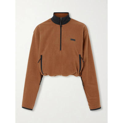 SKIMS 女士 SS26 卫衣 Outdoor - Chai 抓绒半拉链套头衫针织衫