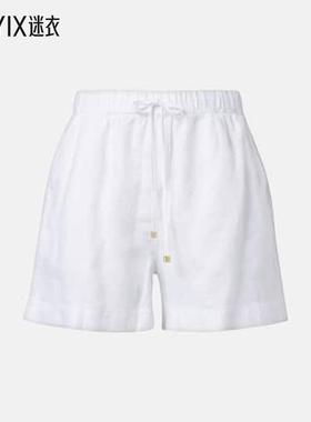 Heidi Klein 女款Bay 白色亚麻短裤 迷衣时尚