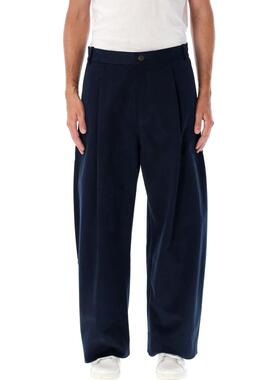 Studio Nicholson 男士 SS26 长裤 Sorte 阔腿裤