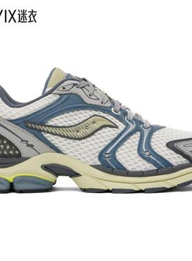 Saucony索康尼 男款白色 & 蓝色 Progrid Triumph 4 运动鞋 迷衣