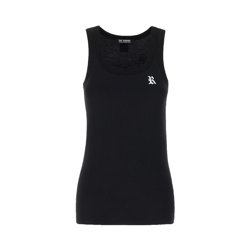 Raf Simons 女士 SS23 上衣 黑色棉质上衣