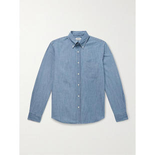 Hartford 男士 SS26 衬衫 领尖带扣式棉/青年布衬衫