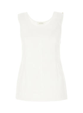 Sportmax 女士 SS24 上衣 Fico 白色聚酯带里衬上衣