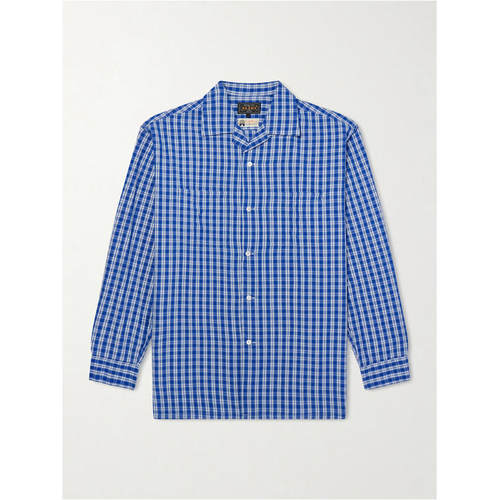 Beams 男士 FW26 衬衫 Camp-Collar 格纹棉质
