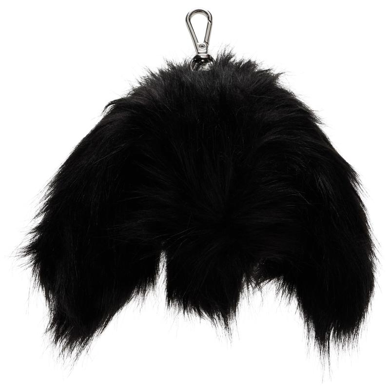 Simone Rocha 女士 钥匙扣 黑色 Faux Fur Hare Coin Purse 包饰