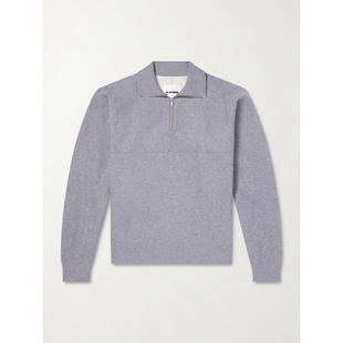 Sander 卫衣 吉尔·桑达 SS26 棉针织半拉链 男士 Jil