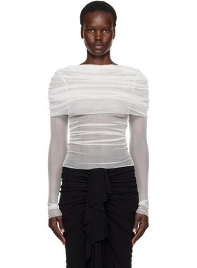 Christopher Esber 女士 上衣 白色 Veiled 上装