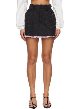 Charles Jeffrey Loverboy 女士 迷你裙 灰色 Aberdeen 短裙