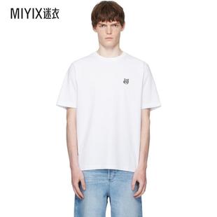 Fox Oversize 白色 Maison Bold 恤 Patch 男款 Kitsuné Head