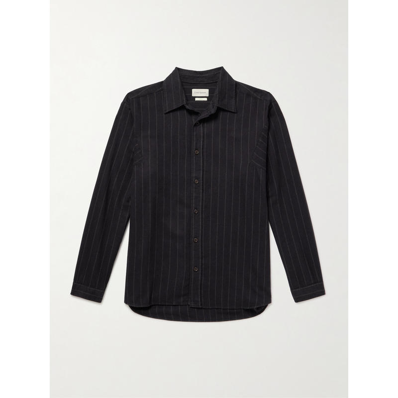 Oliver Spencer 男士 SS26 衬衫 Garrison 条纹有机棉衬衫