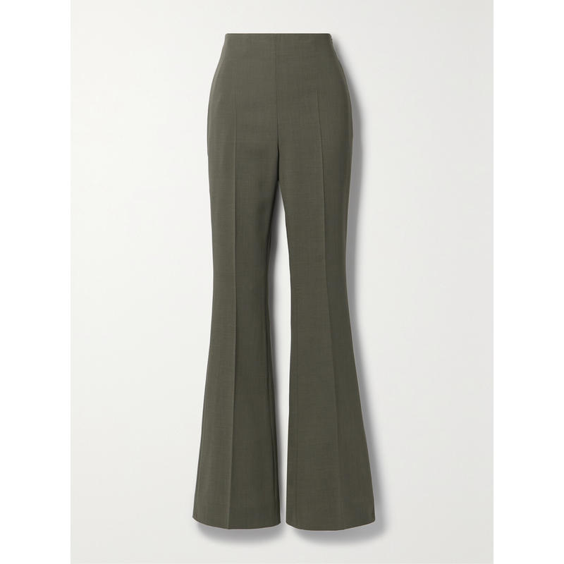 Akris 女士 长裤 Faralda 羊毛混纺喇叭裤