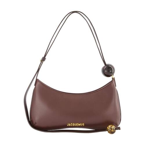 Jacquemus 雅克慕斯 女士 FW25 单肩包 LE BISOU PERLE 皮革棕色