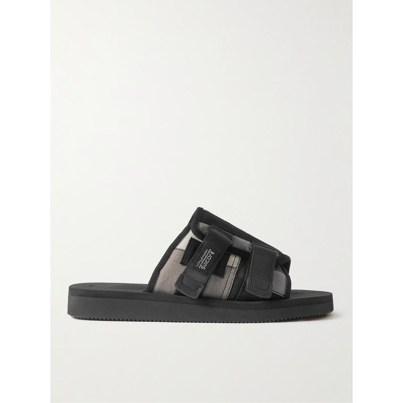 Suicoke 男士 FW23 凉鞋 KAW-VS Webbing 山羊皮边牛仔布凉鞋