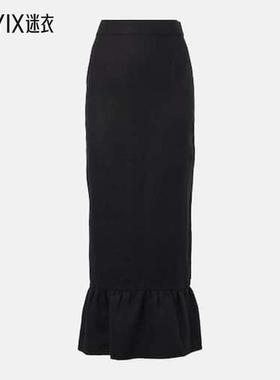 Posse 女款Matilda 层叠亚麻铅笔半身裙 迷衣时尚